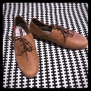 Tan oxfords